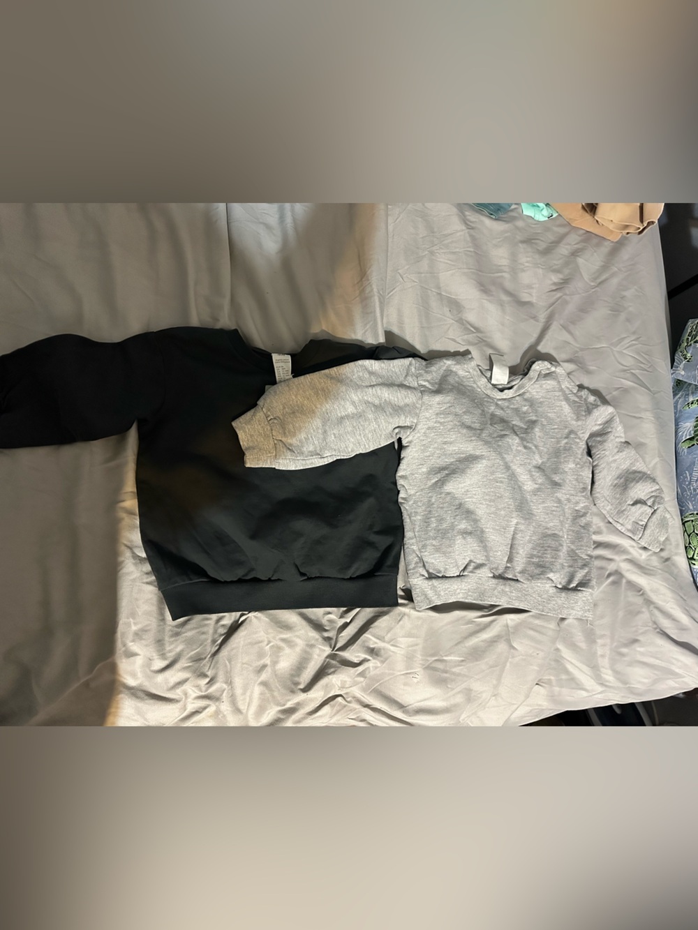 Black and Light Gray Sweatshirt Set